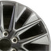 20" GX550 24 20x7.5 alloy dark gray Original OEM Wheel Rim - Side Profile