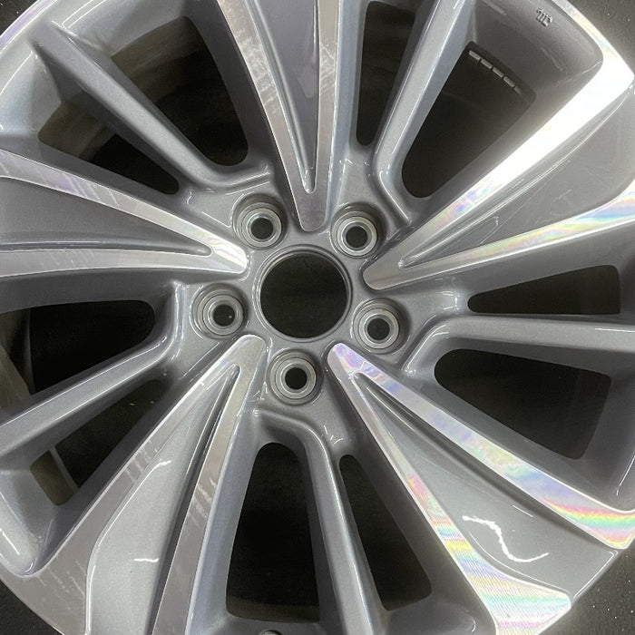 20" MDX 17 20x8 alloy machine face alternating spoke Original OEM Wheel Rim - Angle View