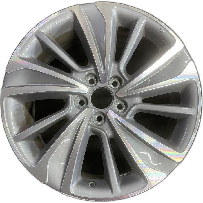 20" MDX 17 20x8 alloy machine face alternating spoke Original OEM Wheel Rim - Front View