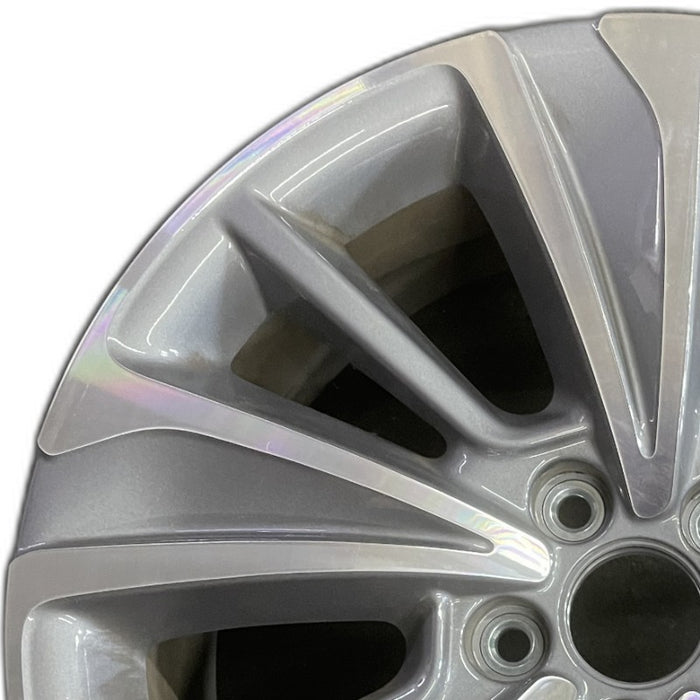 20" MDX 17 20x8 alloy machine face alternating spoke Original OEM Wheel Rim - Angle View