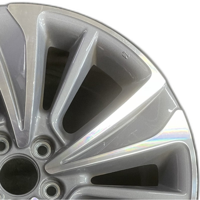 20" MDX 17 20x8 alloy machine face alternating spoke Original OEM Wheel Rim - Side Profile