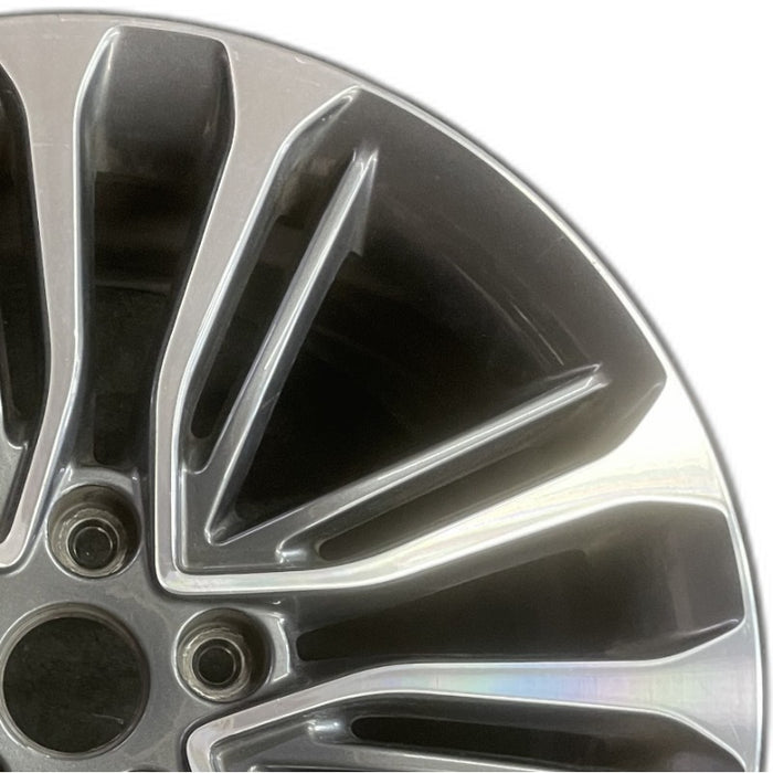 18" VELOSTER 16 18x7.5 w/o body color accents; 20 spoke two te Original OEM - Side Profile
