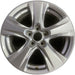 17" RAV4 19-25 17x7 alloy 5 spoke silver Original OEM Wheel Rim - Front View