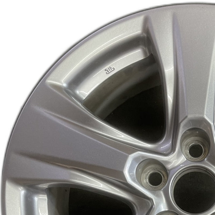 17" RAV4 19-25 17x7 alloy 5 spoke silver Original OEM Wheel Rim - Angle View