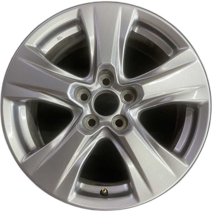 17" RAV4 19-25 17x7 alloy 5 spoke silver Original OEM Wheel Rim - Front View