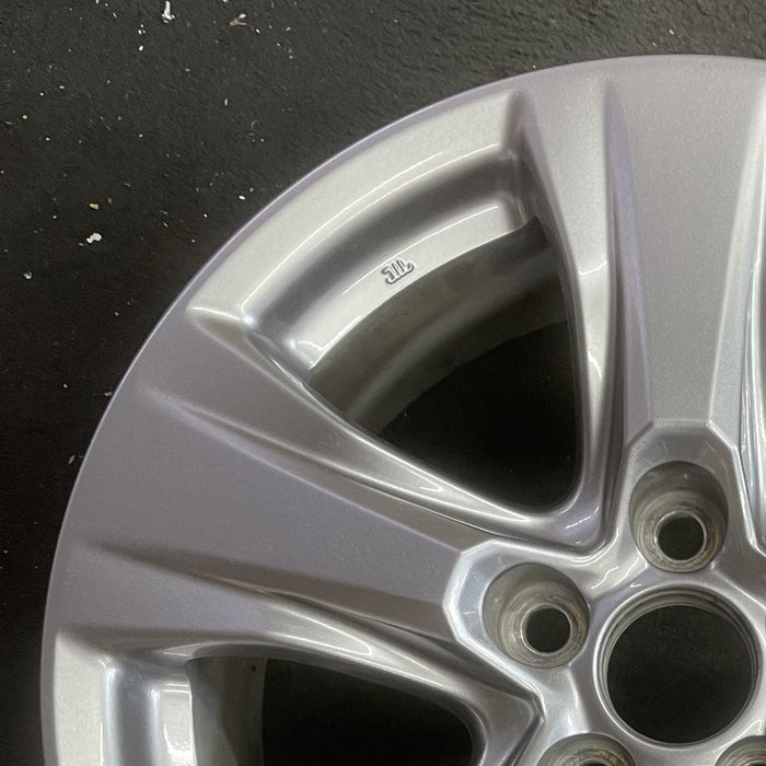 17" RAV4 19-25 17x7 alloy 5 spoke silver Original OEM Wheel Rim - Side Profile