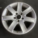 17" BMW 320i 01-05 , 17x8 , 7 spoke, exposed lug nuts, flat spoke Original OEM - Side Profile
