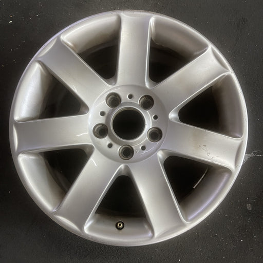17" BMW 320i 01-05 , 17x8 , 7 spoke, exposed lug nuts, flat spoke Original OEM - Angle View