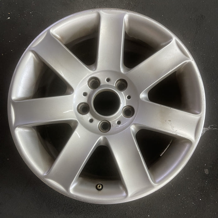 17" BMW 320i 01-05 , 17x8 , 7 spoke, exposed lug nuts, flat spoke Original OEM - Angle View