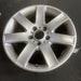 17" BMW 320i 01-05 , 17x8 , 7 spoke, exposed lug nuts, flat spoke Original OEM - Side Profile