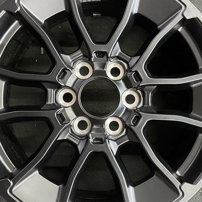 20" SEQUOIA 24 20x8, 6 Y spoke, black Original OEM Wheel Rim - Angle View