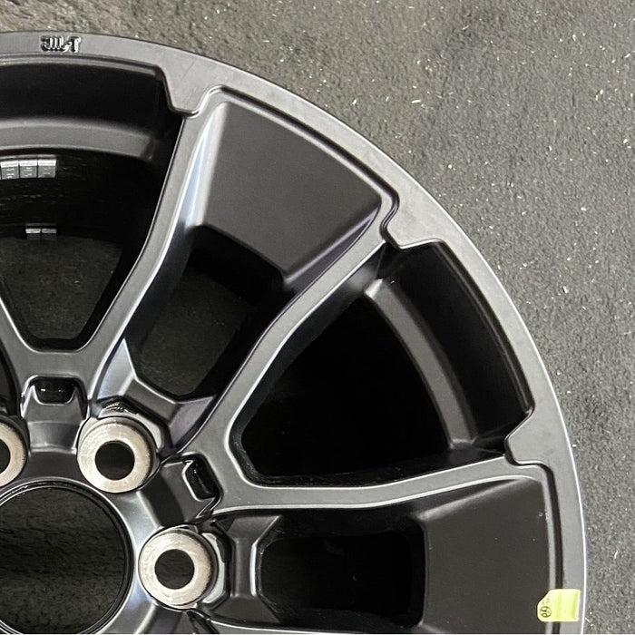 20" SEQUOIA 24 20x8, 6 Y spoke, black Original OEM Wheel Rim - Close-Up Detail