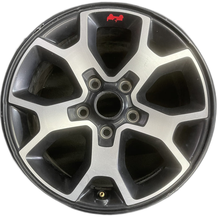 17" WRANGLER 18 VIN X , 17x7.5, , aluminum, Y spoke Original OEM Wheel Rim - Front View