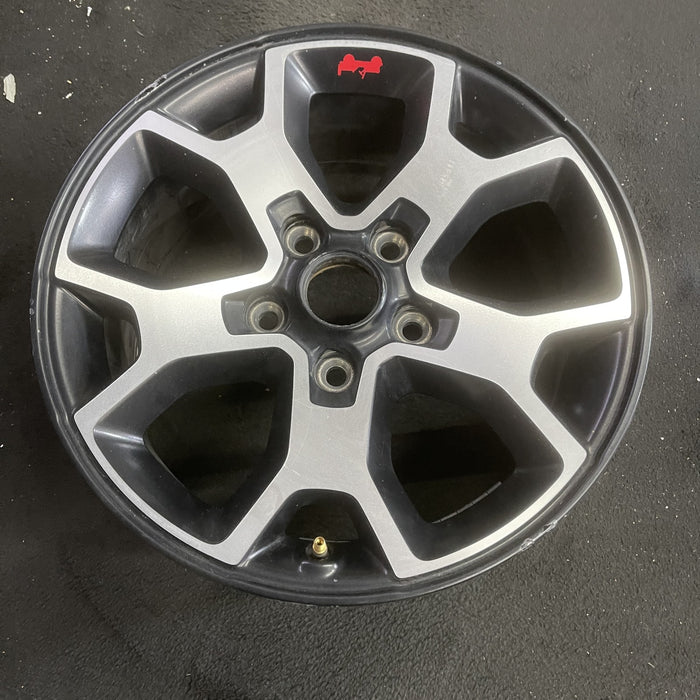 17" WRANGLER 18 VIN X , 17x7.5, , aluminum, Y spoke Original OEM Wheel Rim - Side Profile