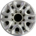 18" SILVERADO 2500 PICKUP 21-24 18x8, aluminum, machined face with silver - Front View