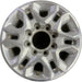18" SILVERADO 2500 PICKUP 21-24 18x8, aluminum, machined face with silver - Front View