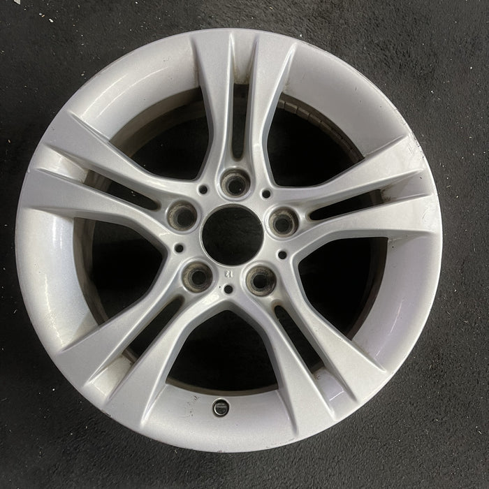 16" BMW 323i 07-11 16x7, alloy, 5 spoke, double spoke Original OEM Wheel Rim - Angle View