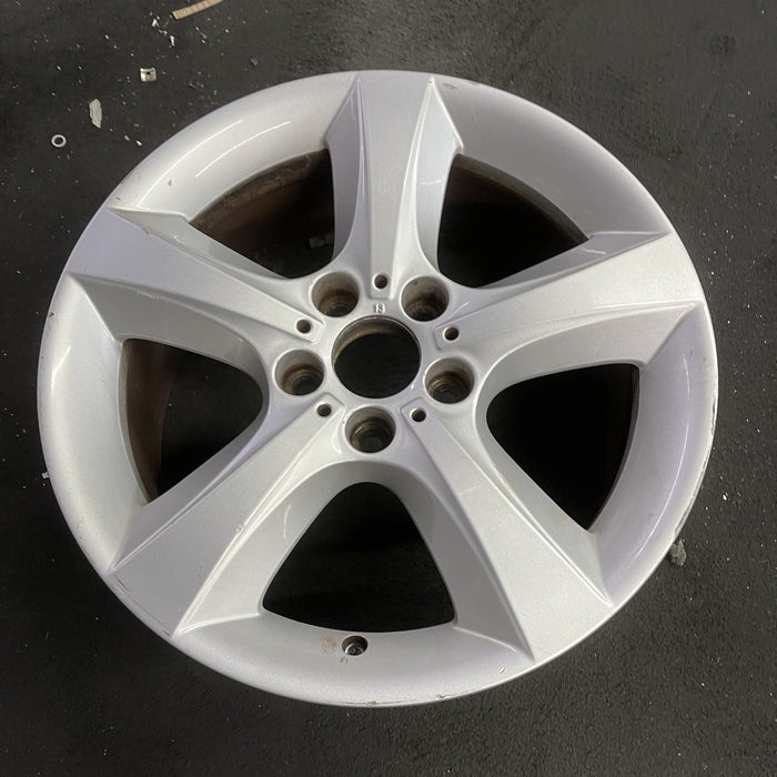 18" BMW X5 07-13 18x8.5 , 5 spoke, flat spoke Original OEM Wheel Rim - Side Profile