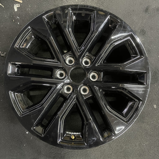 20" FORD F150 PICKUP 24 20x8.5, , split spoke, , chrome Original OEM Wheel Rim - Angle View