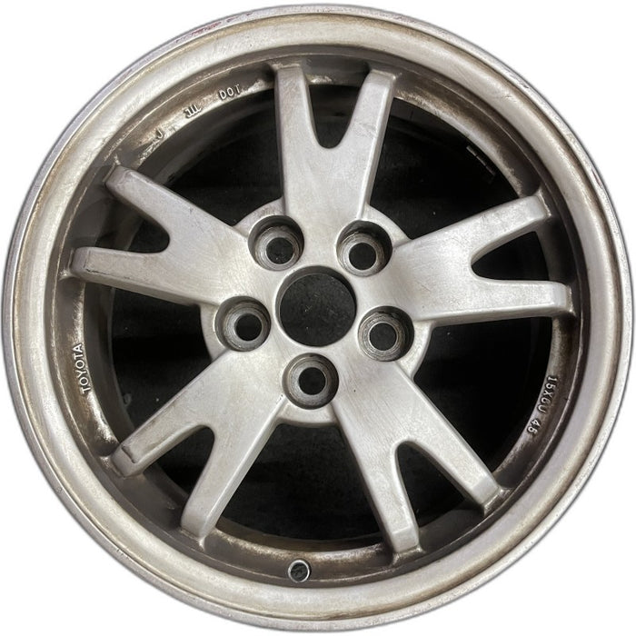 15" PRIUS 10-11 15x6 alloy 5 split spoke silver Original OEM Wheel Rim - Front View