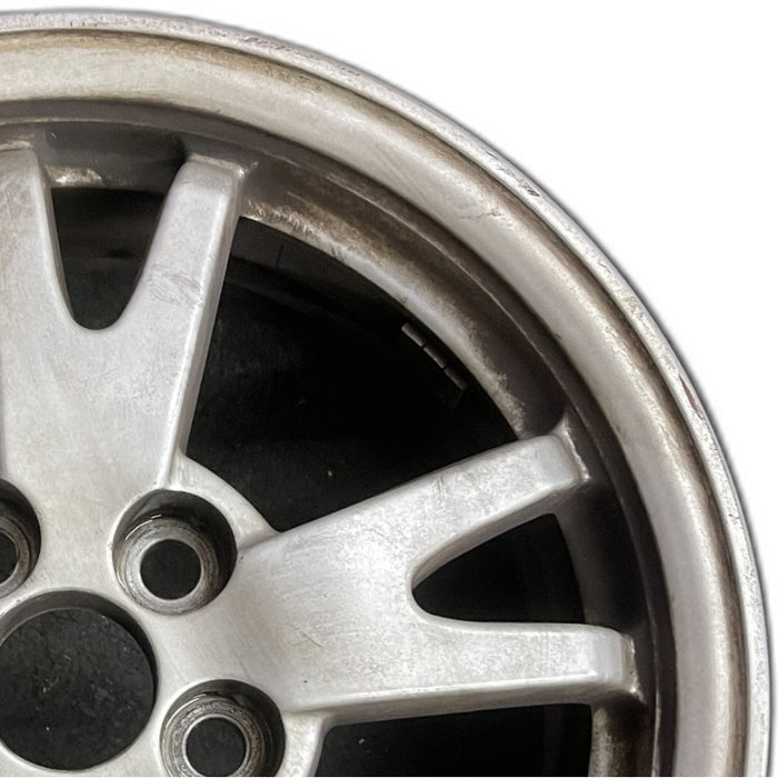 15" PRIUS 10-11 15x6 alloy 5 split spoke silver Original OEM Wheel Rim - Side Profile