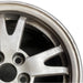 15" PRIUS 10-11 15x6 alloy 5 split spoke silver Original OEM Wheel Rim - Side Profile