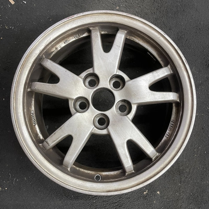 15" PRIUS 10-11 15x6 alloy 5 split spoke silver Original OEM Wheel Rim - Additional View