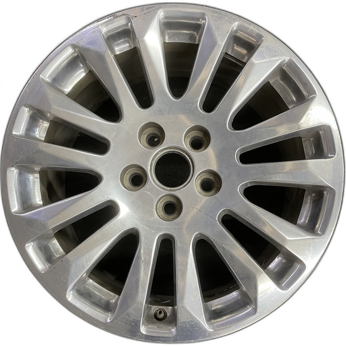 18" CTS 12 18x8.5 , Sdn, 14 spoke, polished Original OEM Wheel Rim - Front View