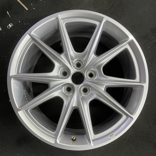 19" MUSTANG 24 19x8.5, , V spoke Original OEM Wheel Rim - Angle View