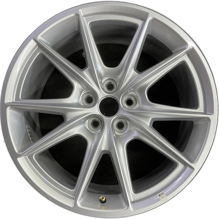 19" MUSTANG 24 19x8.5, , V spoke Original OEM Wheel Rim - Front View