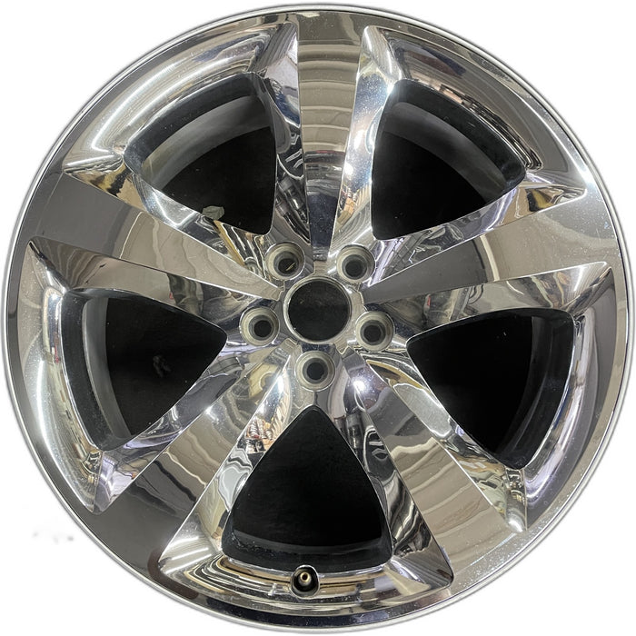 20" CHALLENGER 11-12 20x8, , chrome clad, lug nut centered between spokes - Front View