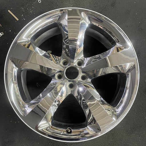 20" CHALLENGER 11-12 20x8, , chrome clad, lug nut centered between spokes - Angle View