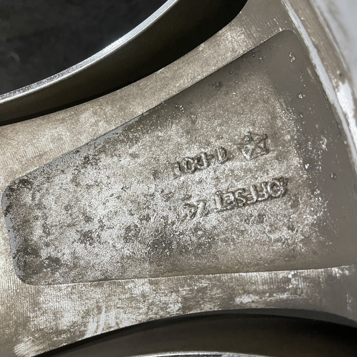 20" CHALLENGER 11-12 20x8, , chrome clad, lug nut centered between spokes - Back View