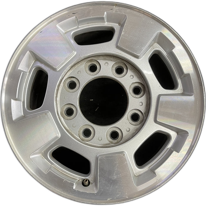 17" SIERRA 2500 PICKUP 11-13 17x7.5, aluminum Original OEM Wheel Rim - Front View