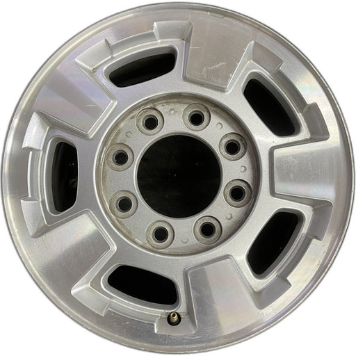 17" SIERRA 2500 PICKUP 11-13 17x7.5, aluminum Original OEM Wheel Rim - Front View