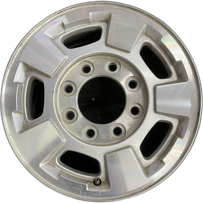17" SIERRA 2500 PICKUP 11-13 17x7.5, aluminum Original OEM Wheel Rim - Front View