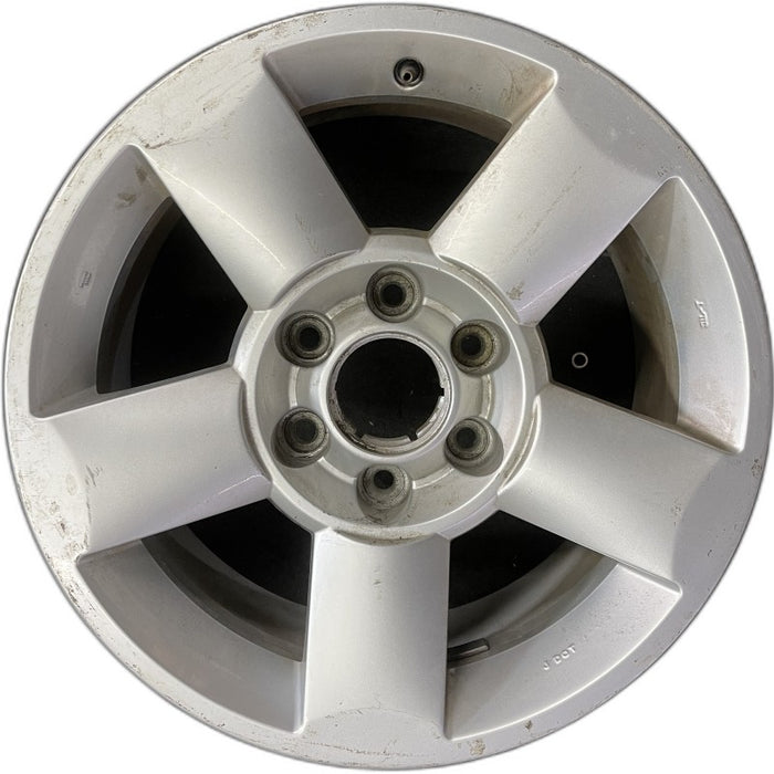 18" ARMADA 04-06 18x8 alloy 5 spoke silver Original OEM Wheel Rim - Front View