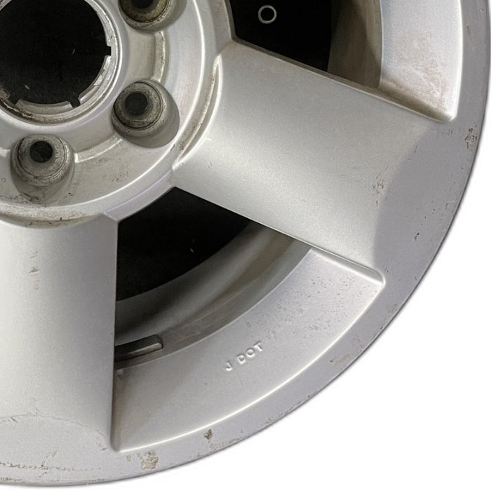 18" ARMADA 04-06 18x8 alloy 5 spoke silver Original OEM Wheel Rim - Close-Up Detail