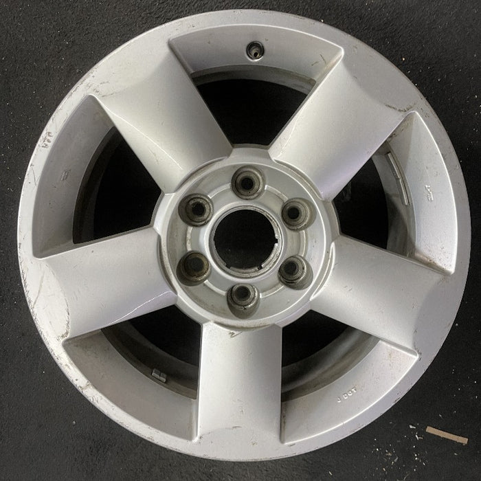 18" ARMADA 04-06 18x8 alloy 5 spoke silver Original OEM Wheel Rim - Front View