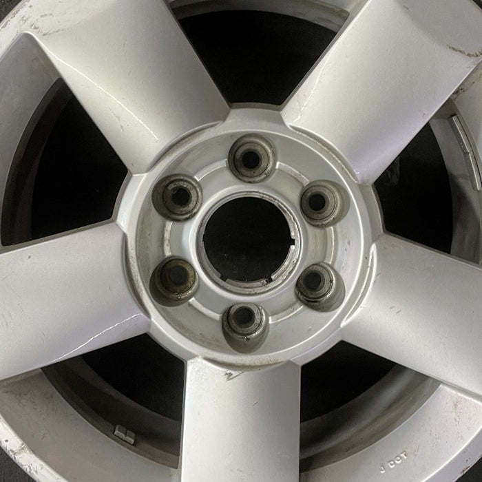 18" ARMADA 04-06 18x8 alloy 5 spoke silver Original OEM Wheel Rim - Angle View