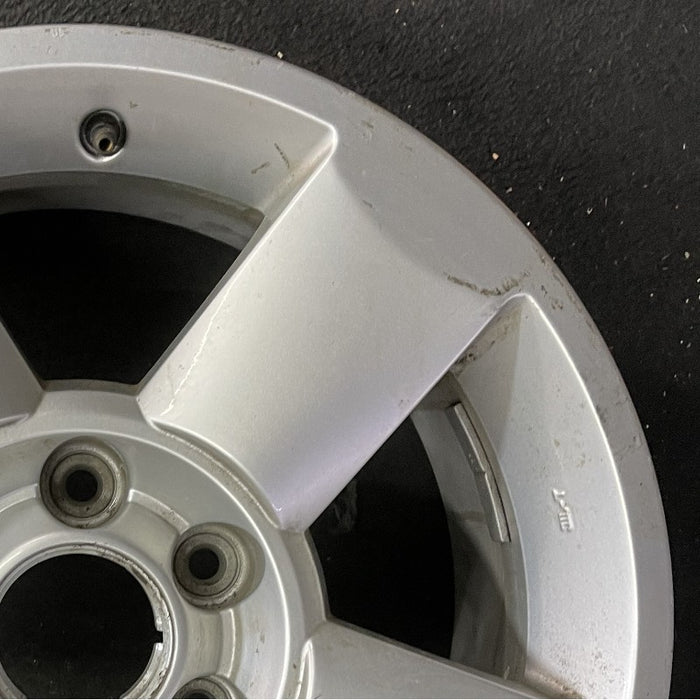 18" ARMADA 04-06 18x8 alloy 5 spoke silver Original OEM Wheel Rim - Close-Up Detail
