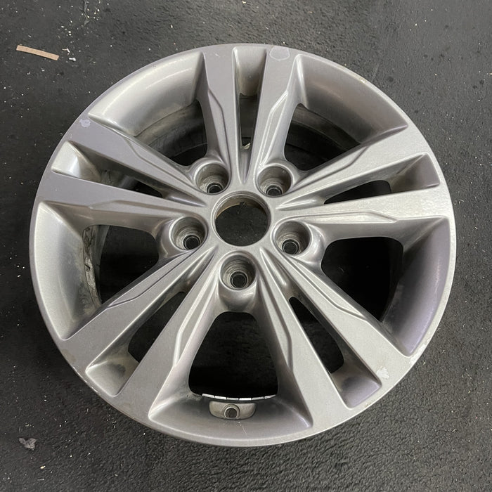 16" ELANTRA 17 16x6.5, alloy, Sdn Original OEM Wheel Rim - Side Profile