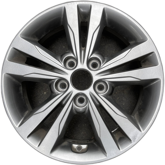 16" ELANTRA 17 16x6.5, alloy, Sdn Original OEM Wheel Rim - Front View