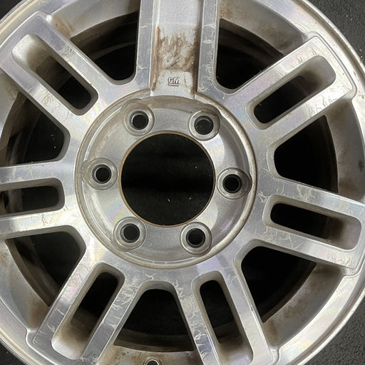16" HUMMER H3 06 16x7.5 7 double spoke satin machined finish Original OEM Wheel - Angle View