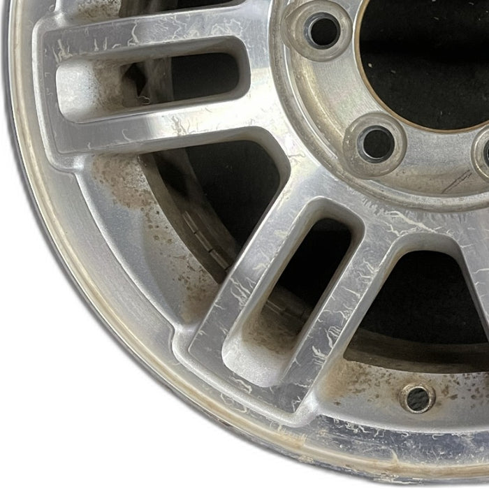 16" HUMMER H3 06 16x7.5 7 double spoke satin machined finish Original OEM Wheel - Back View