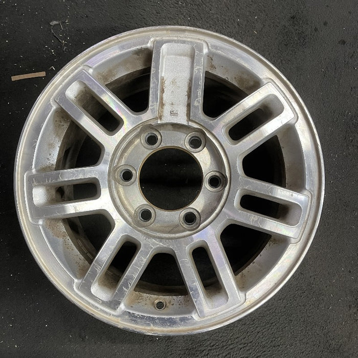16" HUMMER H3 06 16x7.5 7 double spoke satin machined finish Original OEM Wheel - Additional View