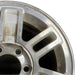 16" HUMMER H3 06 16x7.5 7 double spoke satin machined finish Original OEM Wheel - Side Profile