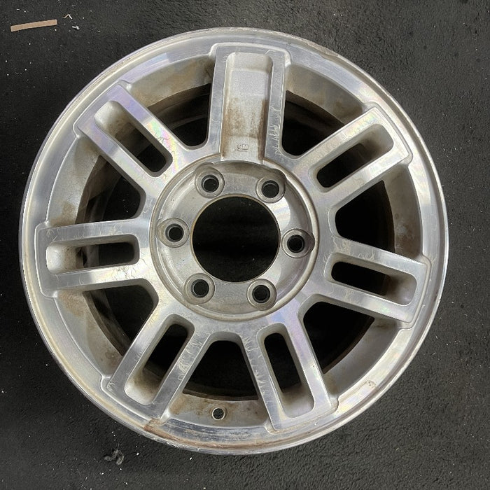 16" HUMMER H3 06 16x7.5 7 double spoke satin machined finish Original OEM Wheel - Additional View