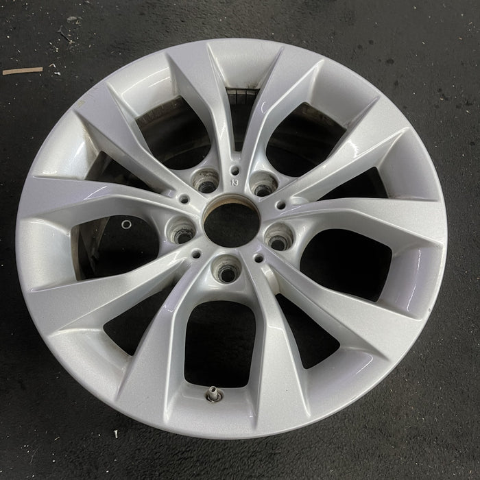 17" BMW X1 12-15 17x7.5, alloy, 5 spoke, V spoke, flat spoke edge Original OEM - Side Profile