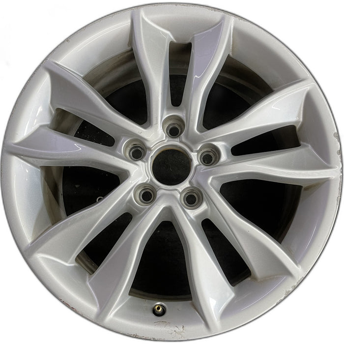 17" AUDI A3 09-13 17x7.5 , 5 spoke, double Original OEM Wheel Rim - Front View